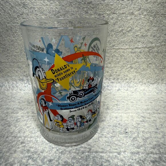 McDonalds 100 Years of Magic Disney Anniversary Glass Seam Boat Mickey - Picture 1 of 6
